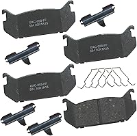 Vista 145 de Pastillas de freno traseras cerámicas Bendix Premium SBC1337 para Cadillac CTS 2014-2008, SRX 2016-2010, Chevrolet Camaro 2015-2010, Saab 9-4X 2011
