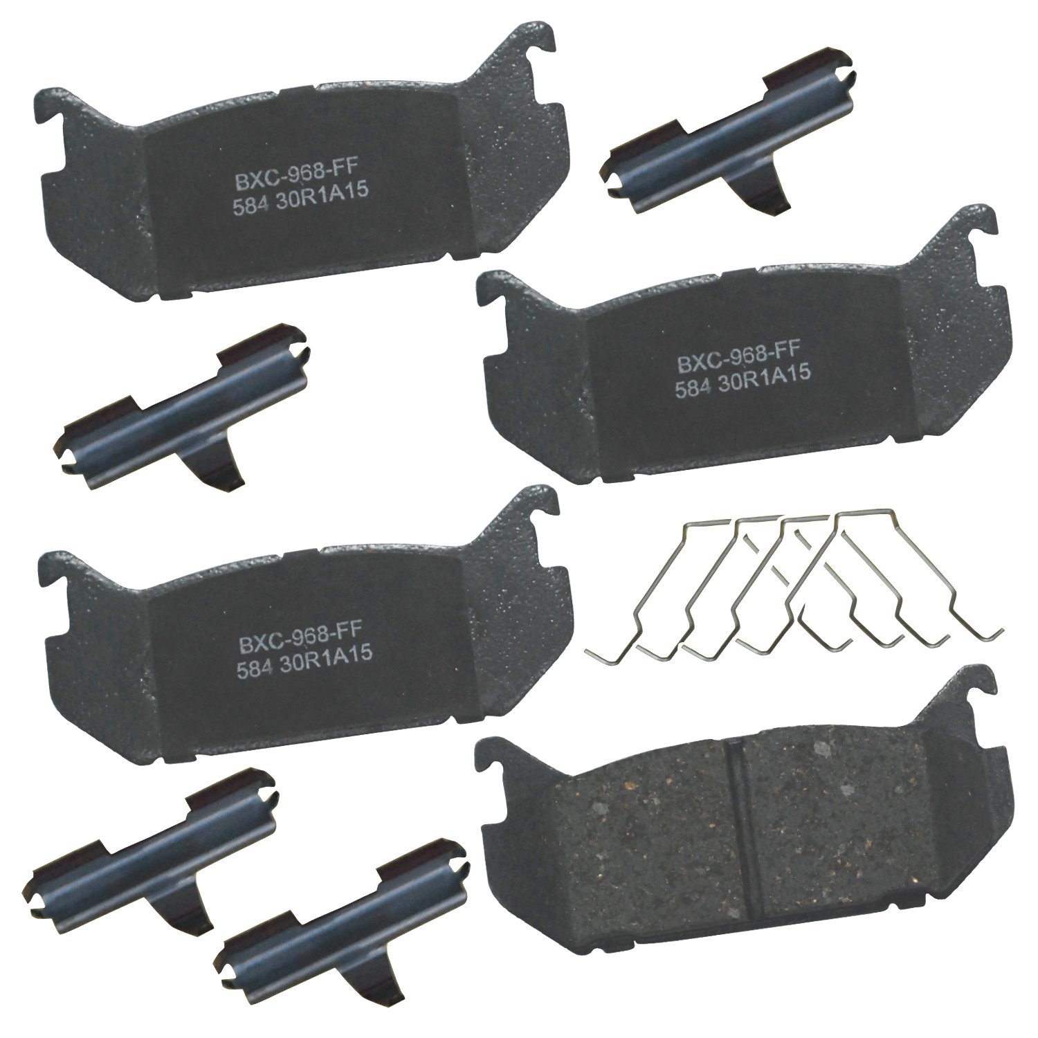 Bendix Premium SBC584 Ceramic Rear Brake Pads for Ford Probe 1997-1993, Mazda 626 2002-1993, MX-6 1997-1993