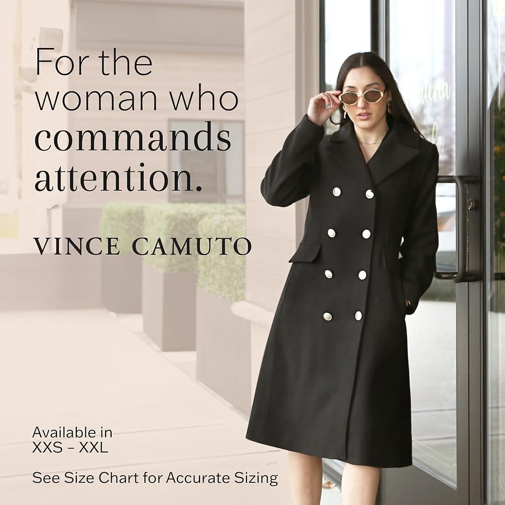 Amazon.com: Vince Camuto Winter Coats - Women Double-Breasted Faux