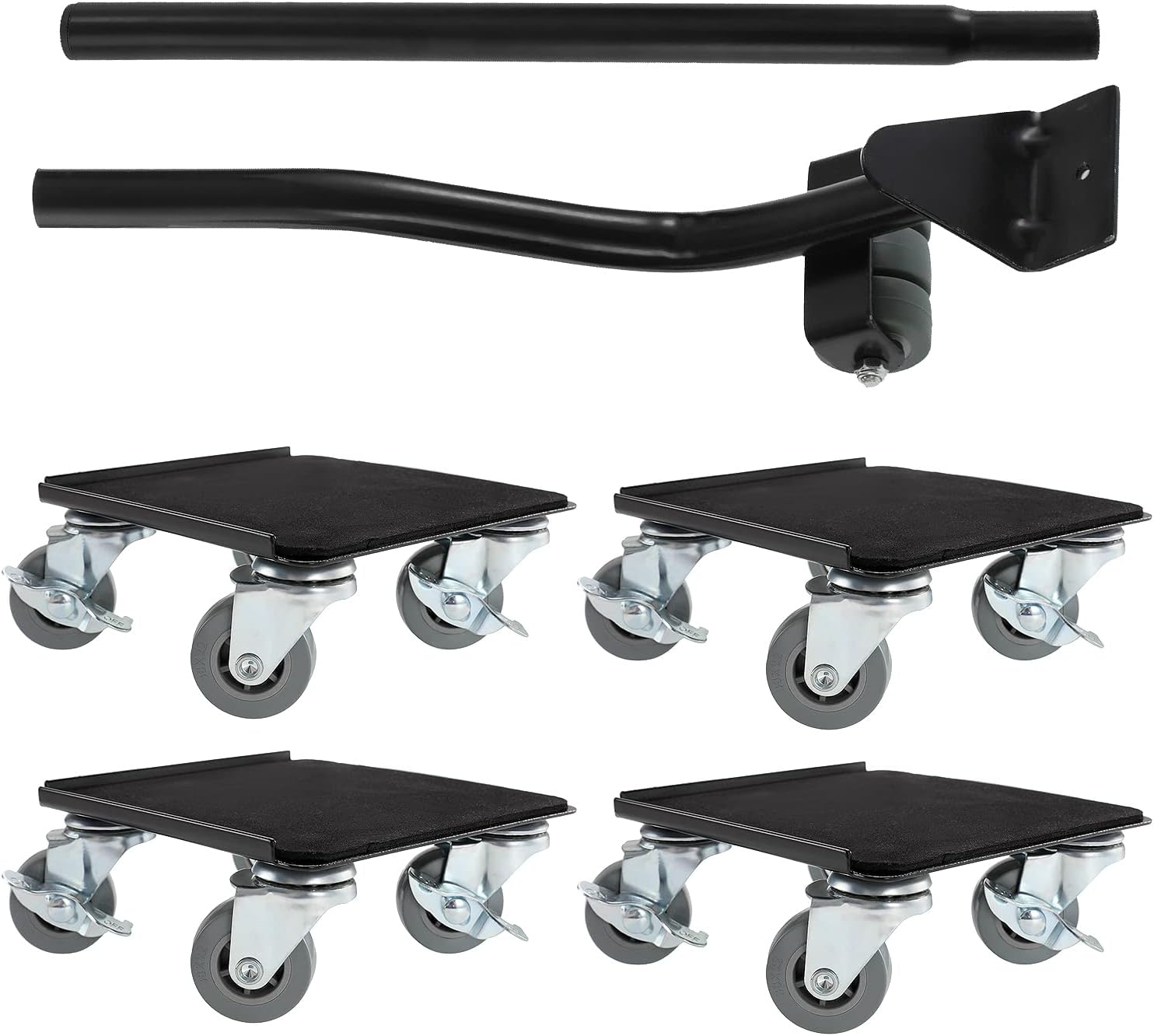 Dyna-Living Furniture Moving Wheels Furniture Lift Mover Tool Set Heavy Furniture Moving Rollers with Brake Furniture Dolly Furniture Sliders Furniture Lifter, 4 Pack(2866LB)