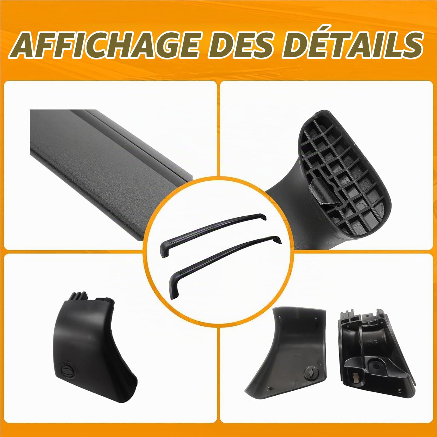 Barres de Toit transversales Haut de Gamme compatibles pour Tesla Model Y Juniper 2025 2026, Galerie de Toit Haute capacité pour Coffre de Toit et Porte-vélo