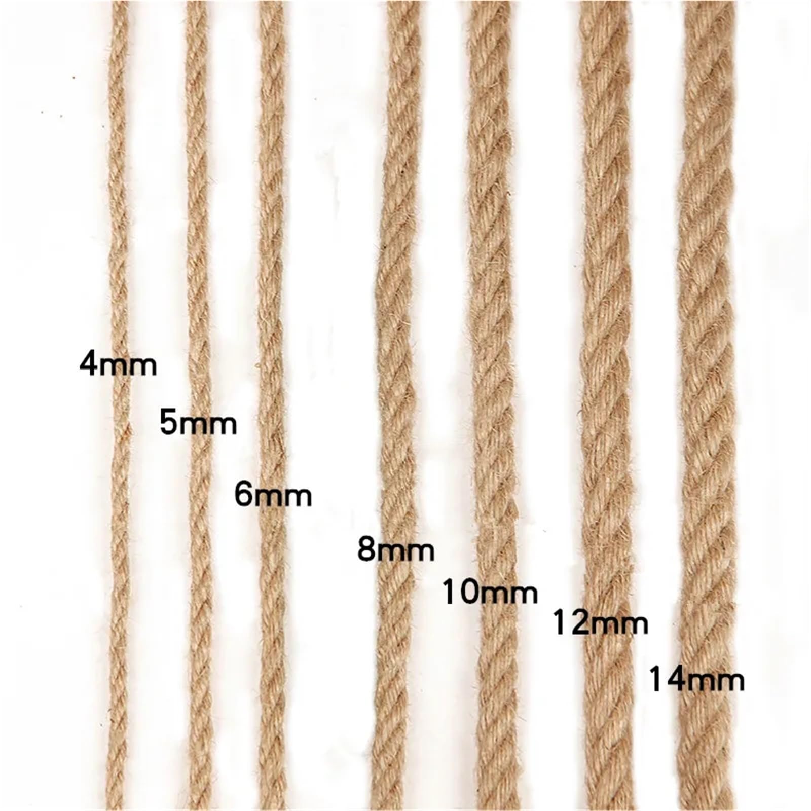 Corda di macramè in corda intrecciata da 6 mm(50meters)