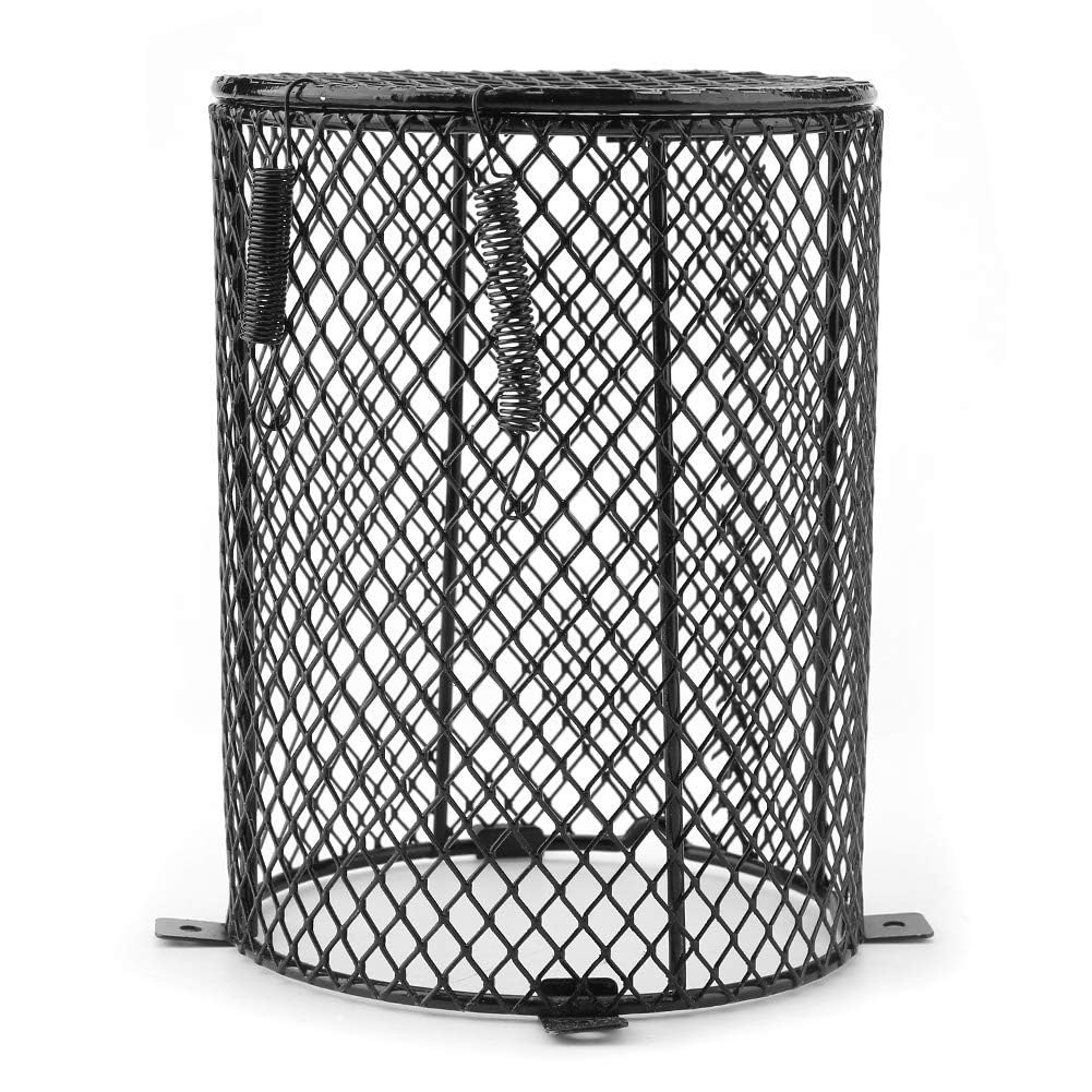 Protezione del riscaldatore per rettili, Lampadina antiscottatura in maglia resistente al calore, Protezione della gabbia per rettili, Copertura paralume e affidabile