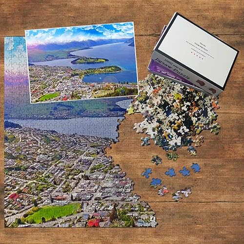 Miniatura 3 de Rompecabezas de Nueva Zelanda de 1000 piezas de Nueva Zelanda Queenstown Hill Puzzle Travel Souvenir Madera