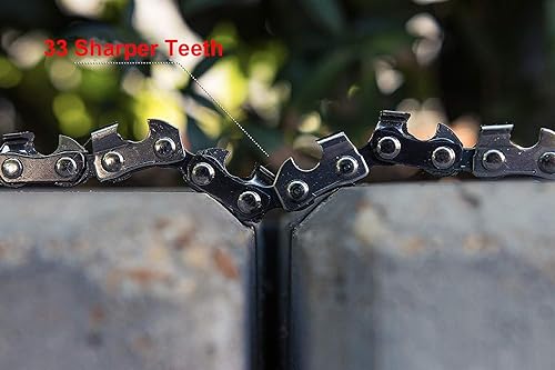 Miniatura 4 de Motosierra de bolsillo de 24 pulgadas 3 veces más rápida con hoja de corte en cada eslabón. La mejor sierra de bolsillo para cortar madera,