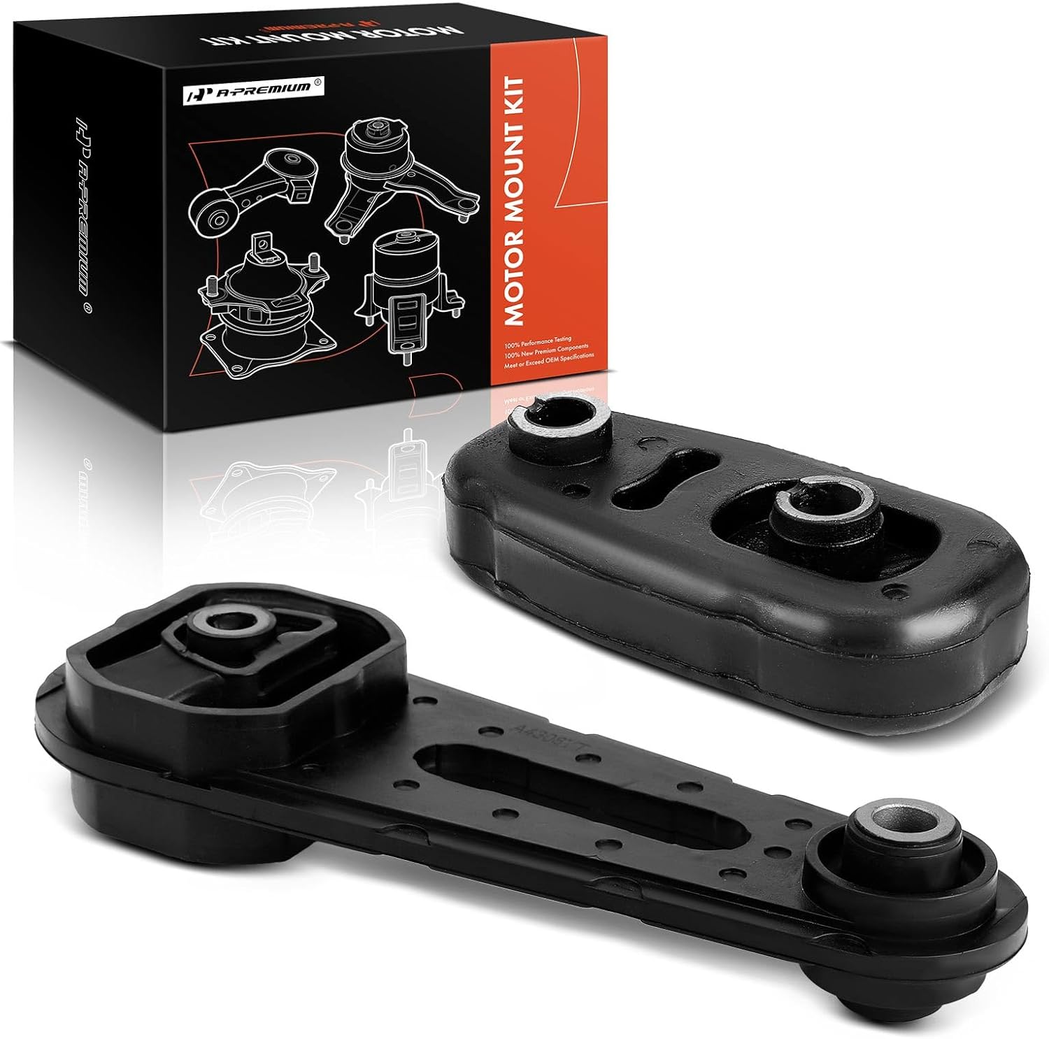 A-Premium 2PCS Front and Rear Torque Strut Mount Set Compatible with Nissan Sentra 2007 2008 2009 2010 2011 2012 L4 2.0L, Automatic CVT Transmission, Replace# 11360ET00A, 11380ET000