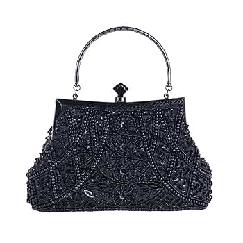 シンクビー 3 way ハンドバッグ ショルダー クラッチ ビーズバッグがま口 シンクビー 3 way ハンドバッグ ショルダー クラッチ ビーズ