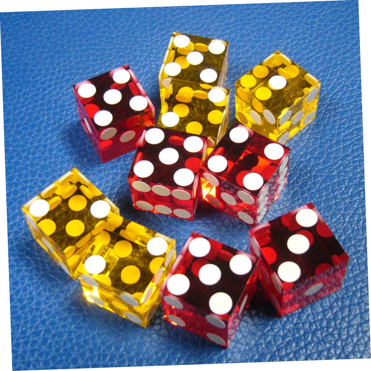 Hohopeti 5piezas Dados Acrílicos Transparentes para Fiesta Dados De Puntos Divertidos para Actividades Recreativas Mesa