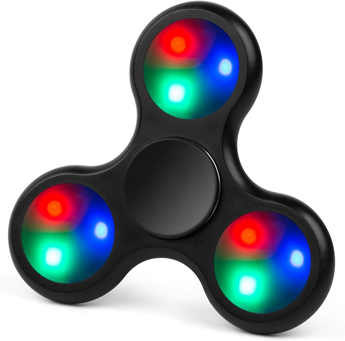 LYNEC Fidget Spinner Toy Fidget Spinne LED Glowing Hand Tri-Spinner, ADHD, Anxiety, and Stress Relief