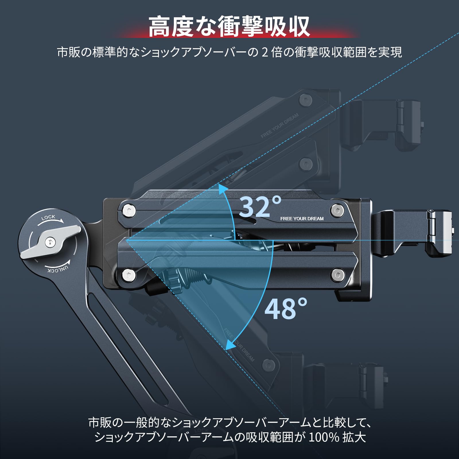 Amazon | SmallRig ミニショックアブソーバーアーム 4