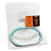 Vista 17 de 1.5m (5ft) LC UPC 12 fibras OS2 monomodo manojo fibra óptica coleta, SingleMode 9/125 LC-UPC fibra Pigtail