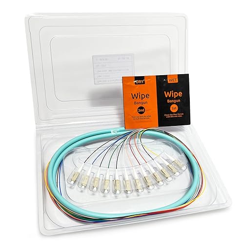 1.5m (5ft) LC UPC 12 fibras Multimodo Manojo OM3 50125 LC-UPC Fibra Pigtail