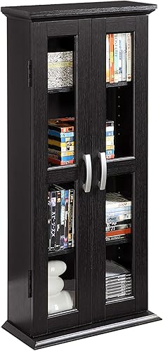 Walker Edison gabinete de almacenamiento para multimedia de 41 pulgadas Negro