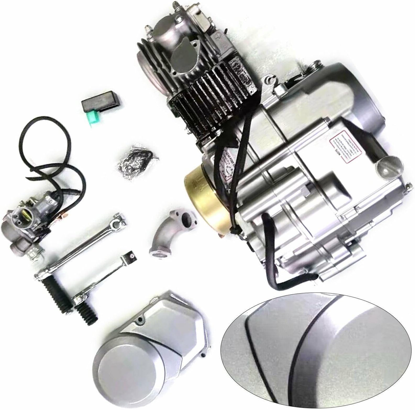 Engine Motor Kit 140cc 4 Stroke Dirt Bike Engine Single-Cylinder Motor ForHonda Trail CRF50 XR50 CT70 Silver
