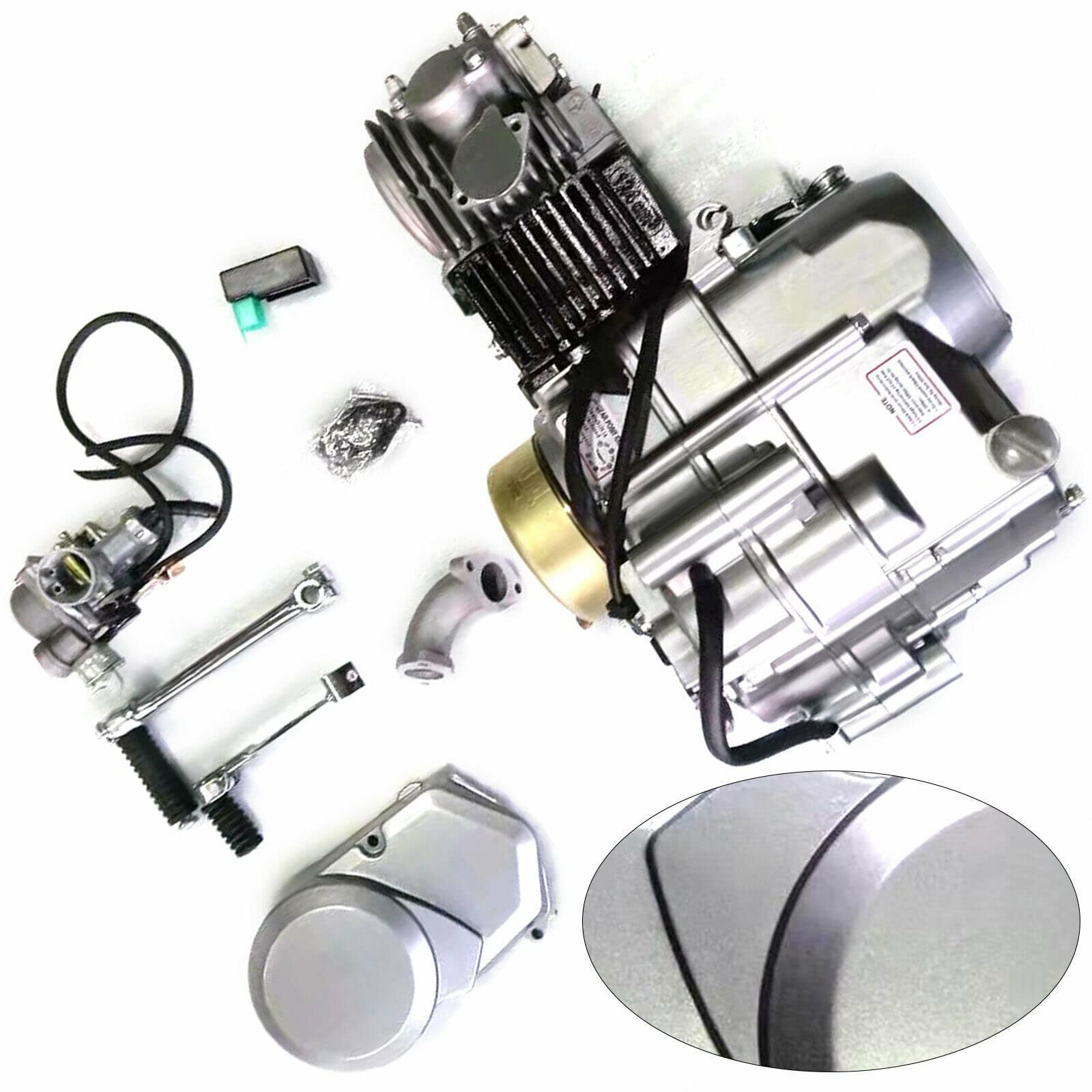 Engine Motor Kit 140cc 4 Stroke Dirt Bike Engine Single-Cylinder Motor ForHonda Trail CRF50 XR50 CT70 Silver