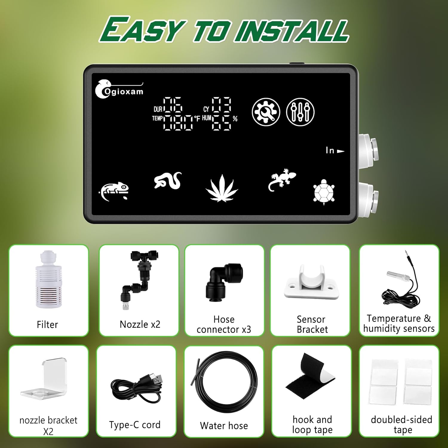Automatic Reptile Mister System, Reptile Humidifiers Smart Misting System