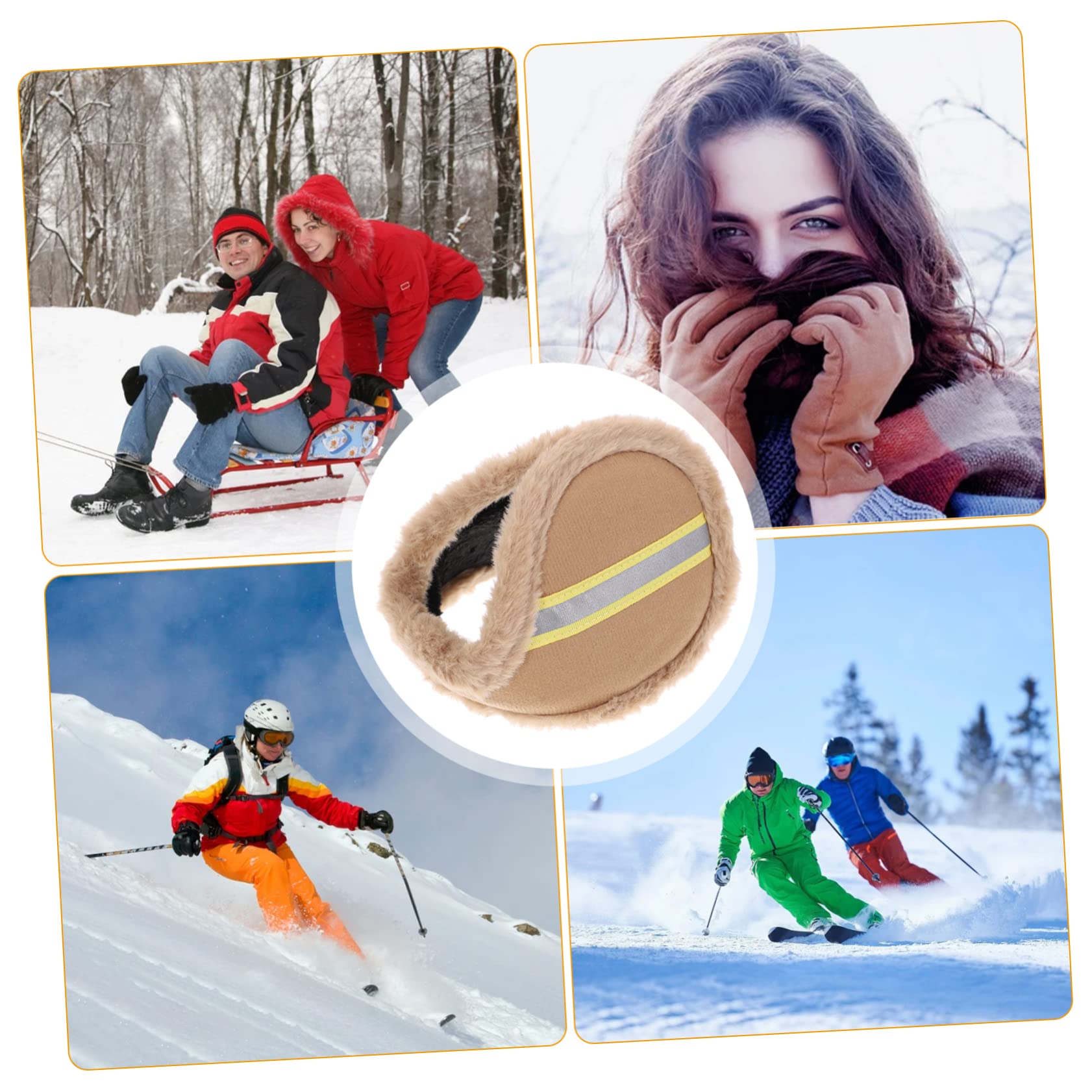 SOIMISS 4piezas Calentador De Orejas Unisex Orejeras Térmicas De Protección Frío Para Actividades Al Aire