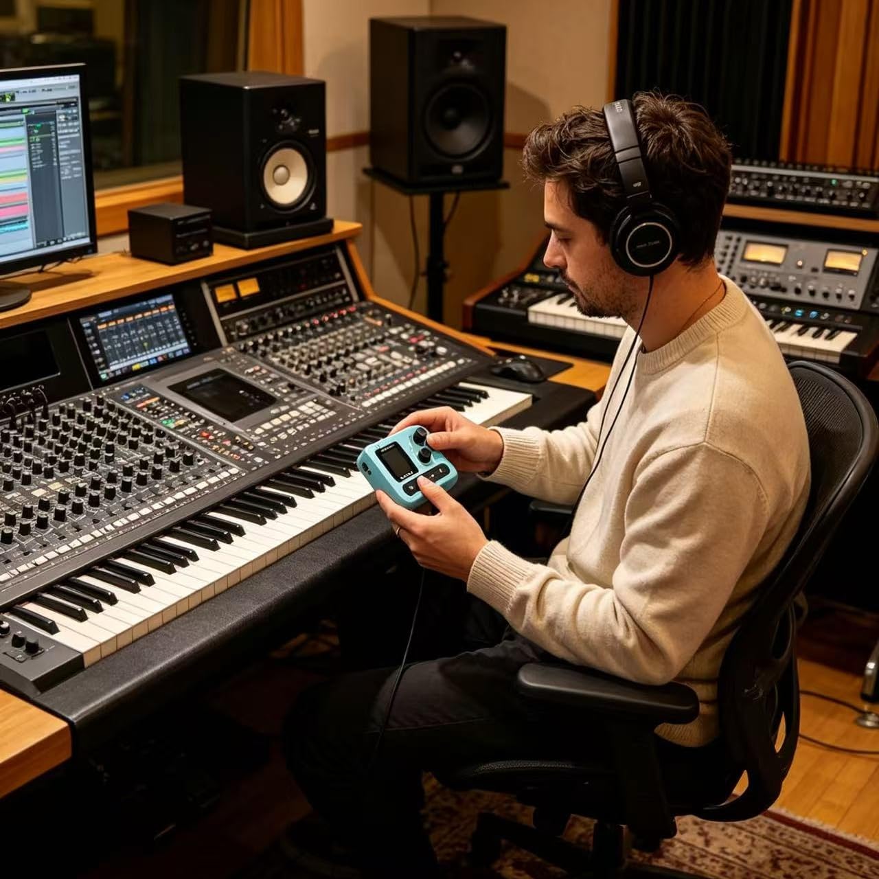 Pedale multi effetti per chitarra elettrica con simulazione IR Cabinet, interfaccia di registrazione USB OTG, processore di modellazione amplificatore, uscita cuffie, processore effetti chitarra live