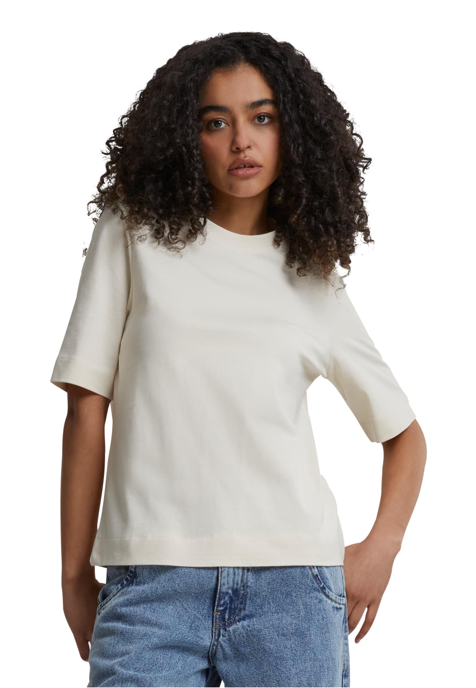 Urban Classics Women's Ladies Classy Tee T-Shirt, Whitesand, XXXL