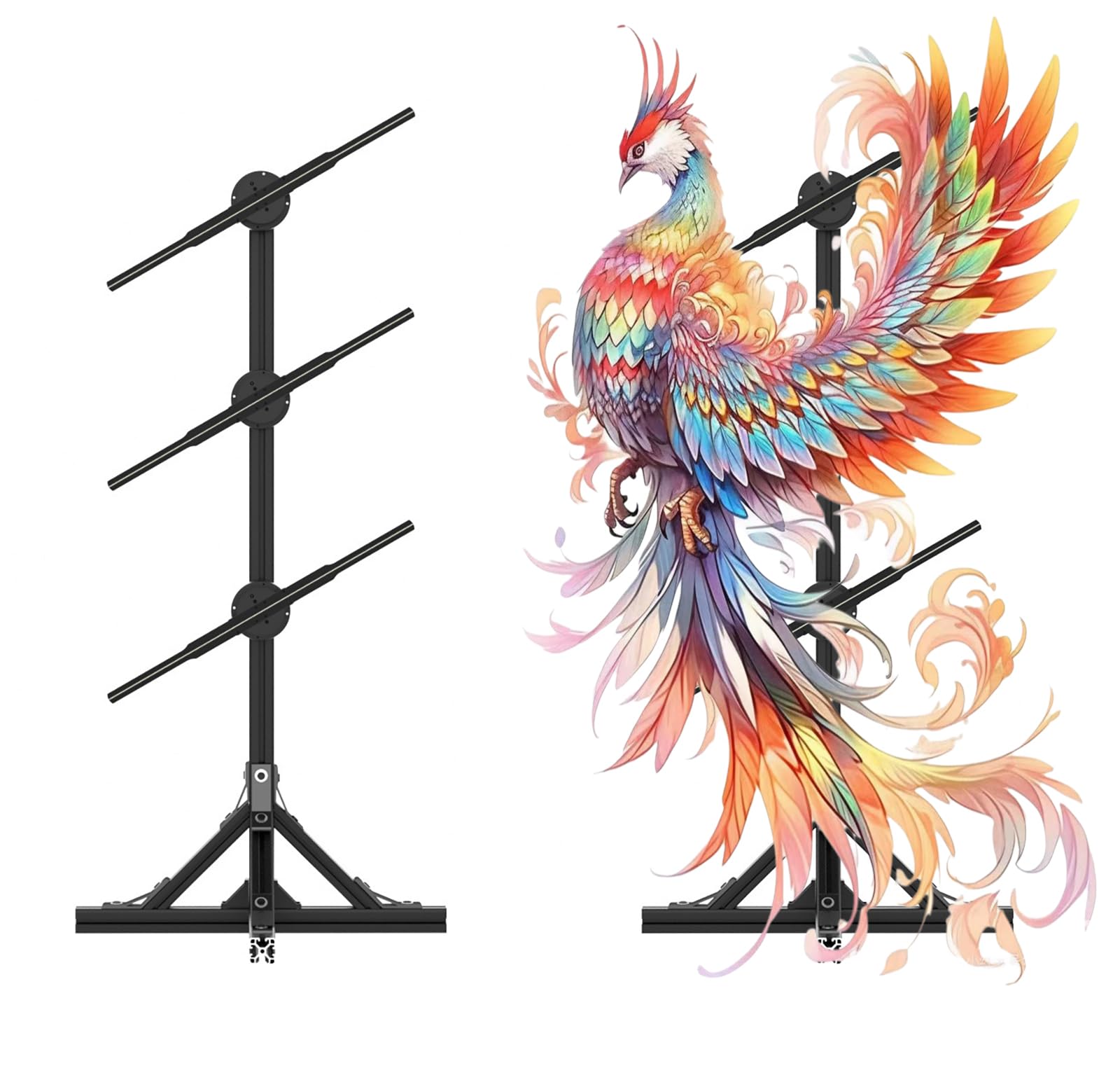 Wentylator Holograficzny 3D, Projektor Reklamowy Z Hologramem 3D, Pionowa Maszyna Reklamowa 1X3 Z Obrotowym Wyświetlaczem Holograficznym I Pilotem/Wi-Fi/Bluetooth
