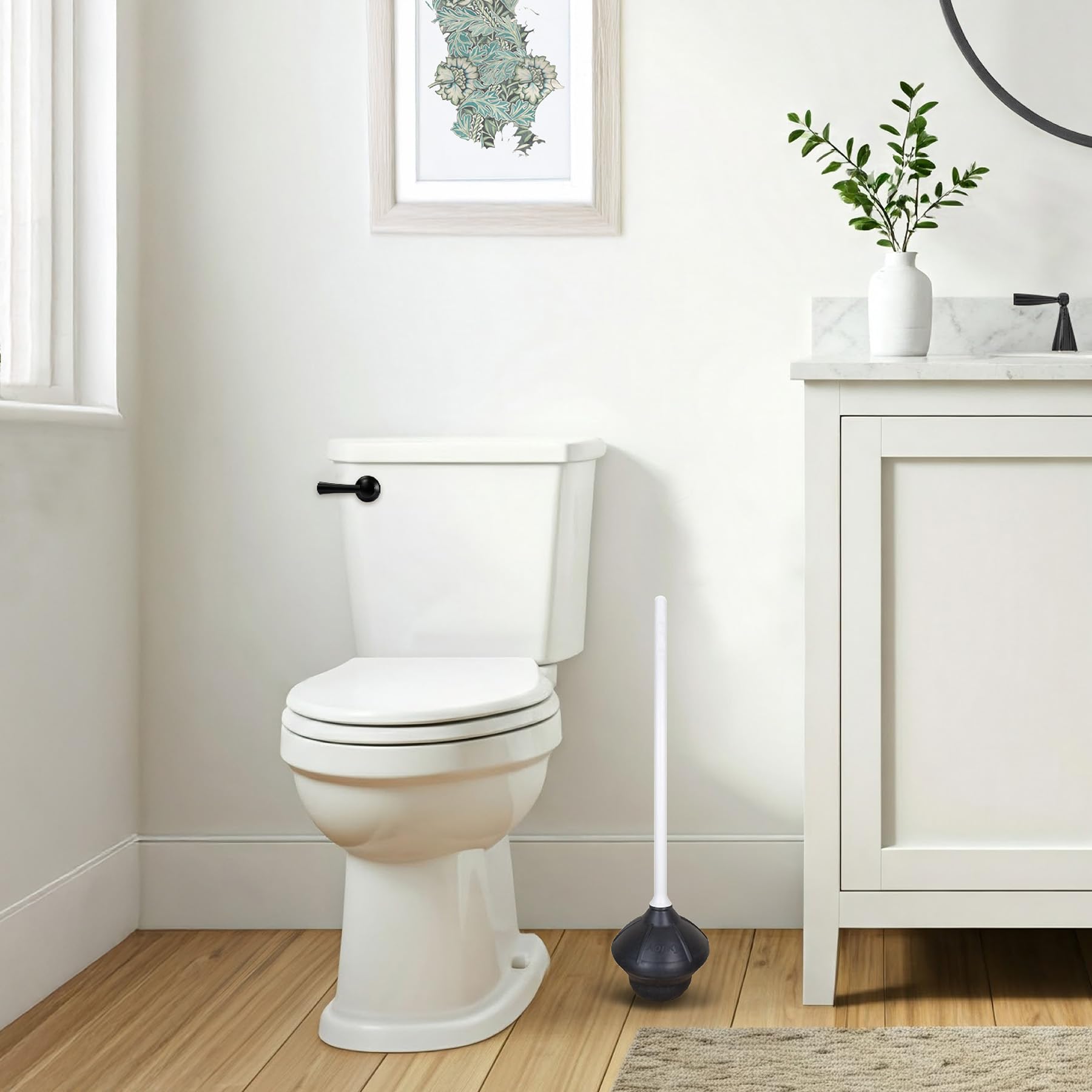 Toilet Plunger, 18 In. Straight Handle - 92-8A