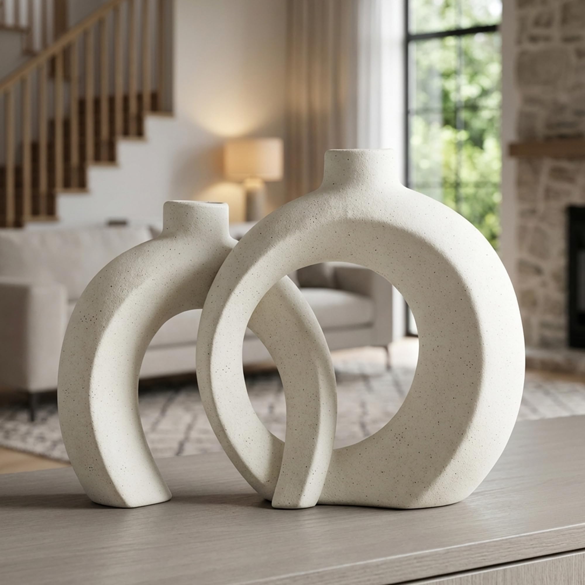 Interlocked Vase Set of 2