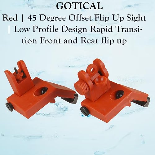 Vista 22 de Mira abatible de 45 grados Diseño de perfil bajo, transición rápida, mira delantera y trasera abatible s-i-g-h-t con ranura de 3 y 5 piezas Negro