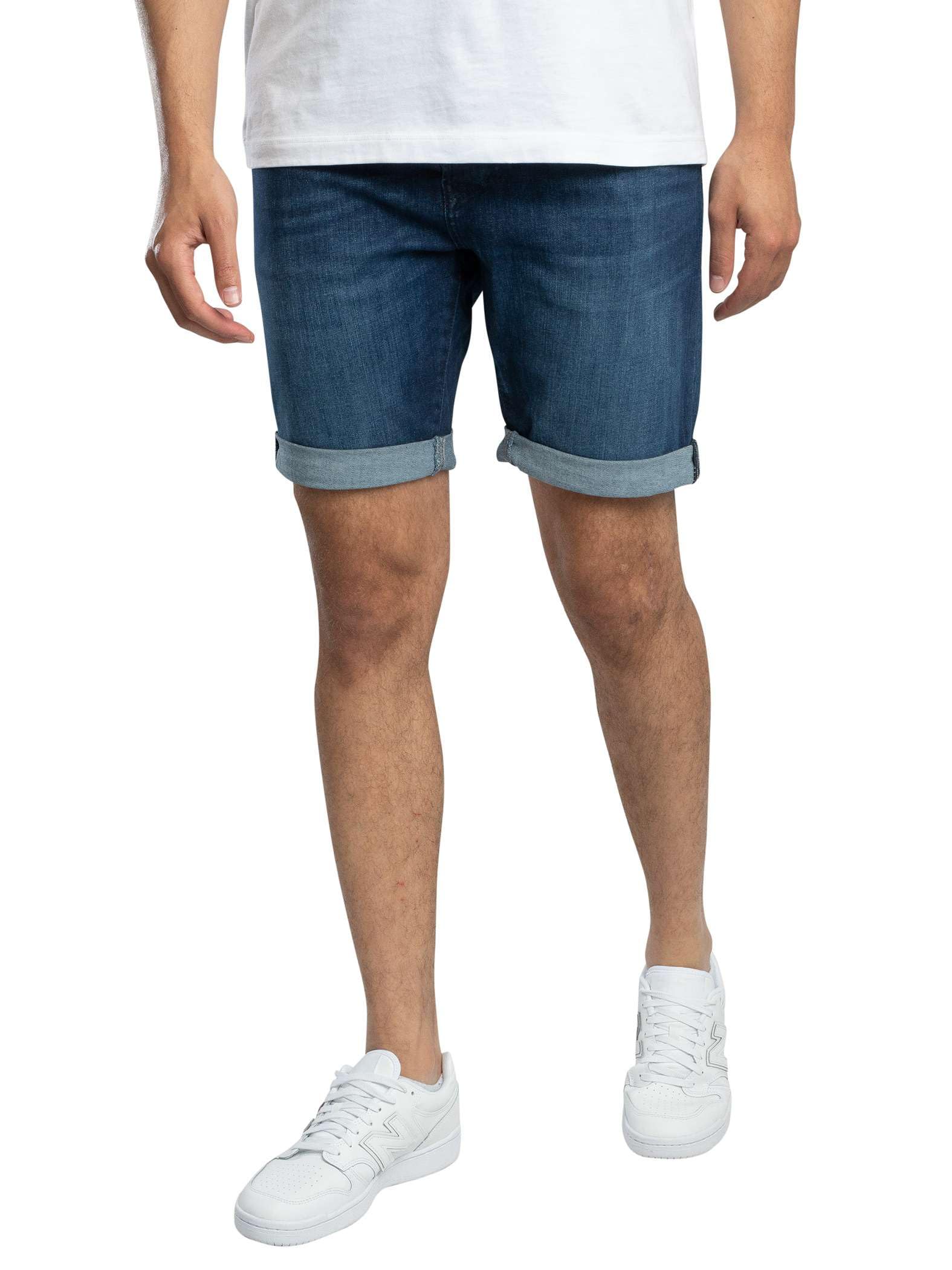Replay Men's Jeans Shorts with Power Stretch, Blue (Medium Blue 009), 29W