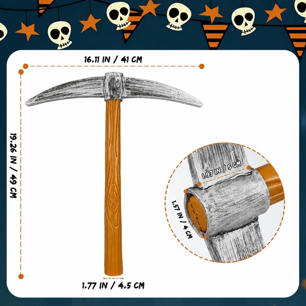 6 Pcs Pickaxe Costume Accessories for Halloween Cosplay image 2