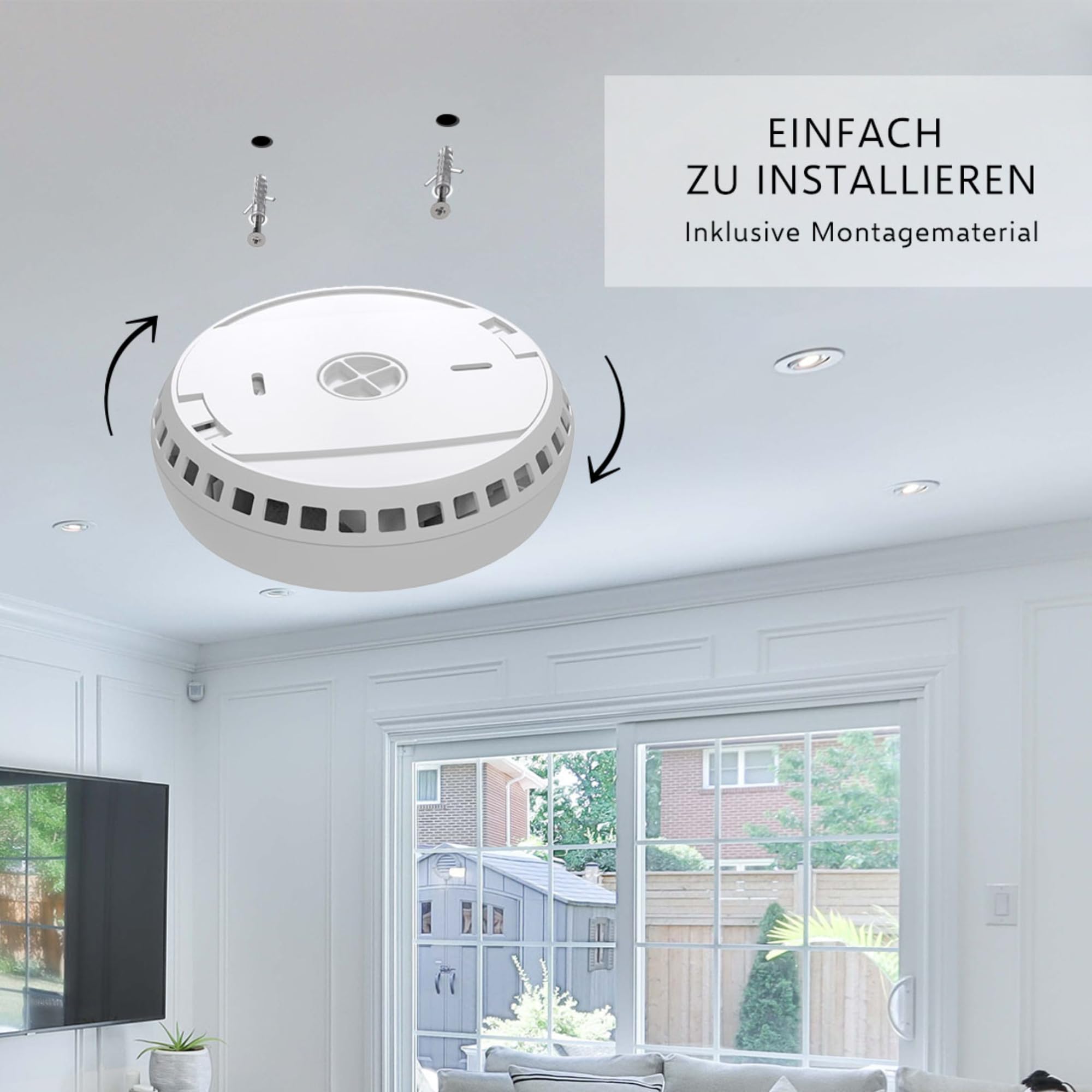ELRO FZ5002R Connects Funk Rauchmelder-DIN EN14604 geprüft-mit Hitzesensor-Vernetzbar-2-er Set, 6 Stück