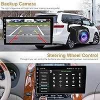 Vista 5 de Android 13 Radio estéreo para automóvil para Toyota Sienna 2004-2010, Carplay inalámbrico y Android Auto con 4G+64G soporte Bluetooth/Control