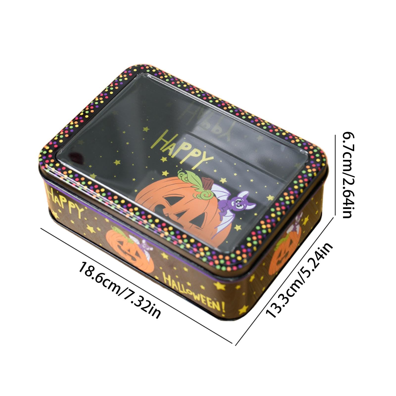 Amazon.co.jp: ハロウィンキャンディボックス - 空の金属製缶ボックス