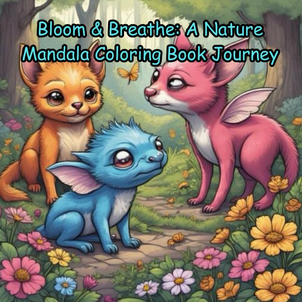 Bloom & Breathe: A Nature Mandala Coloring Book Journey: Relax and Unwind with the Beauty of Imagination