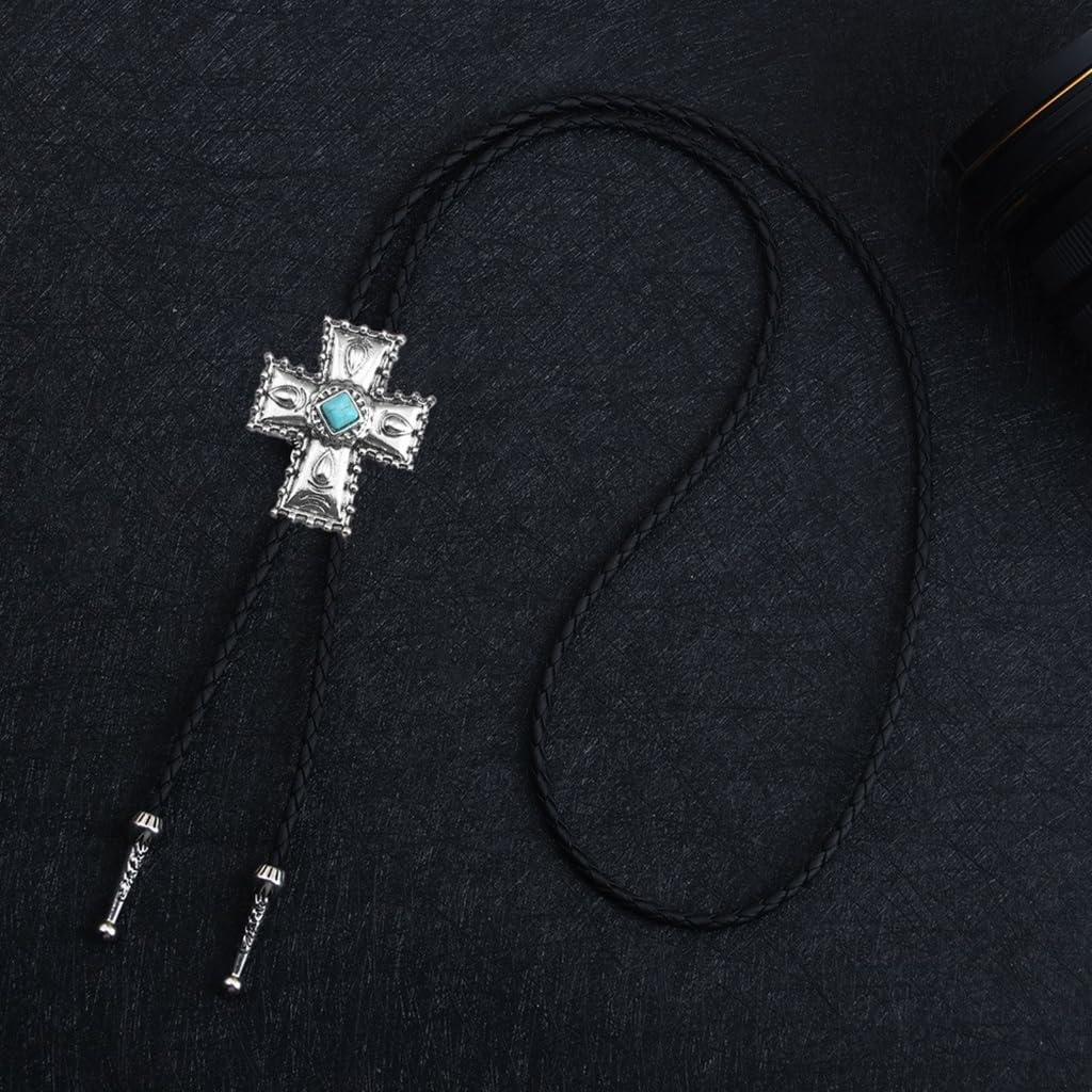 Cravatte da Cowboy, Collana con Cravatta Corda di Similpelle da Cowboy Ciondolo in