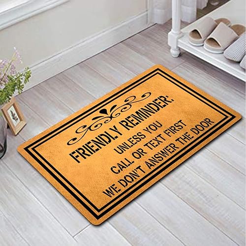 Miniatura 5 de Alfombrillas de bienvenida de Dew Xia para puerta antideslizante para entrada, alfombrilla de goma, alfombra de cocina y alfombrillas de 18.0 in de