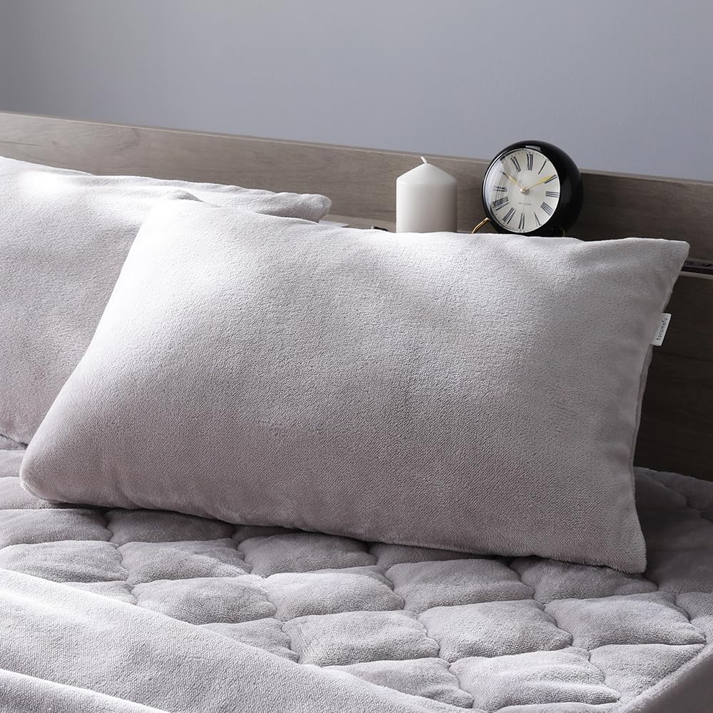 Amazon｜RASIK 枕カバー 単品 約45×90cm フランネル グレージュ 冬