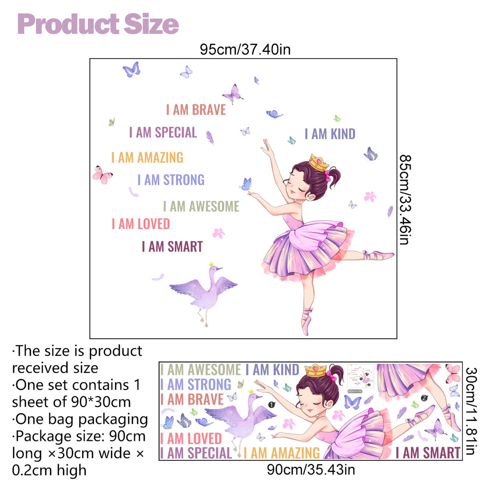 Butterfly Fairy Wall Stickers - Image 2