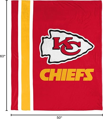 Miniatura 5 de FOCO NFL Plush Soft Micro Raschel Throw Blanket, 50 x 60 Kansas City Chiefs
