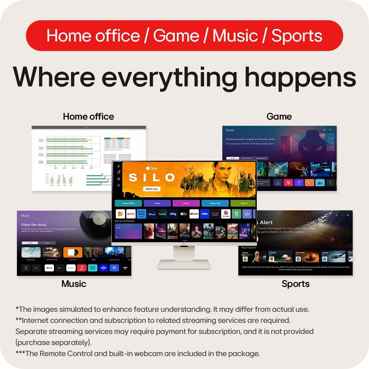 LG MyView 4K Smart Monitor 32SR83U