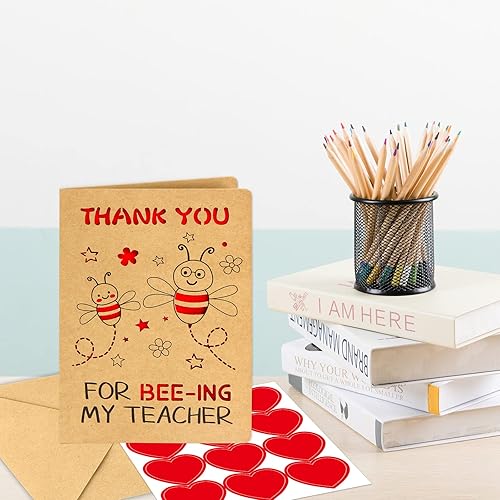 Miniatura 7 de Fancy Land Tarjetas de agradecimiento para maestros con sobres, tarjetas de agradecimiento para profesores, regalos de agradecimiento a granel para