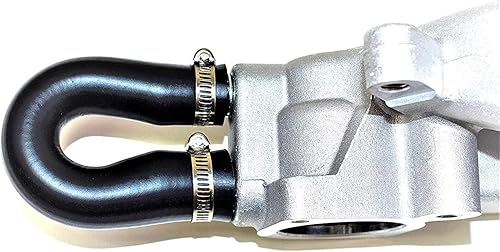 Miniatura 8 de A-Team Performance LS - Manguera de derivación de núcleo de calentador - Silicona negra, abrazaderas de manguera de 58 pulgadas y 34 pulgadas -