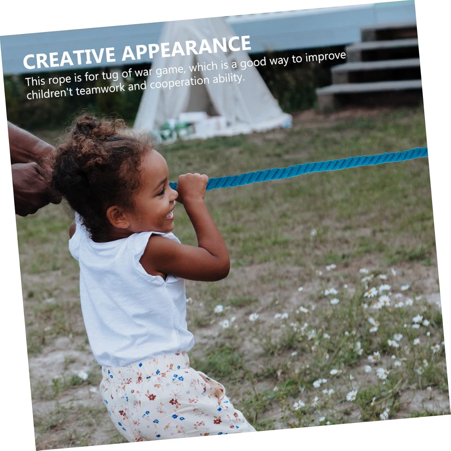 TOYANDONA Tug of War Rope Practical Twisted Rope Tug Rope for Home Outdoor Thick for Games Gymnastics Rope Garden