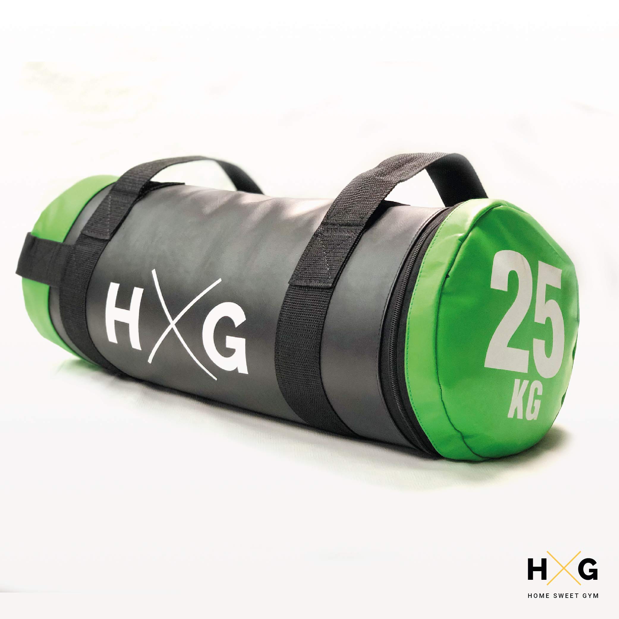 HxG. Sandbag Relleno Bolsa de Piel Sintética MMA Boxeo de 10kg a 25kg | Saco de Arena Fitness para Entrenamiento Funcional, Saco Bulgaro