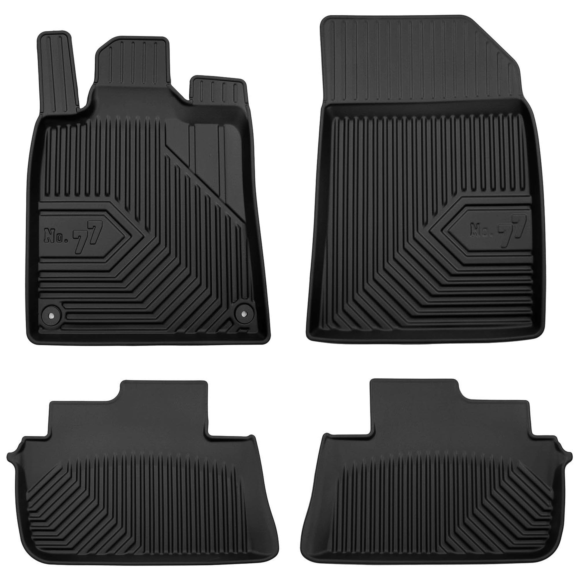 MOTOS Alfombrillas de Goma para Peugeot 407 2004-2011 Mejore la Comodidad de Sus Viajes con la Alfombra Antideslizante Car No.77- Alfombrillas de Coche para Varias Estaciones