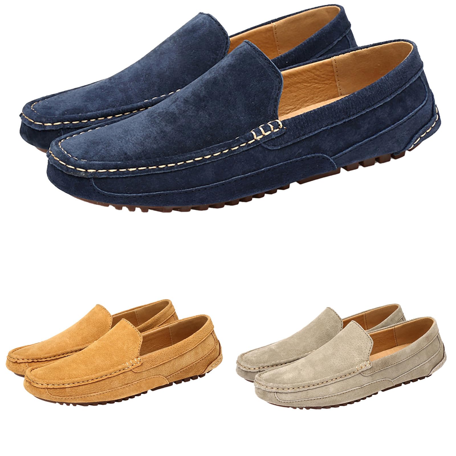 Toile Hommes Chaussures Sans Lacet Respirant Hommes Chaussures Décontractées Léger Chaussures Plates Hommes Baskets Mocassins R1638