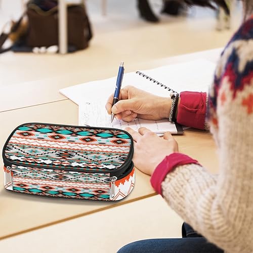 Miniatura 6 de Estuche para lápices de gran capacidad con compartimentos con cremallera, para niños, niñas, adultos, estudiantes, oficina, escuela