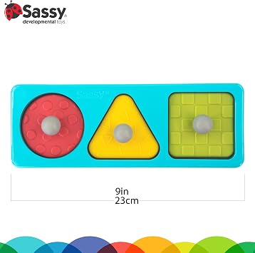 Sassy Eco Peek-a-Boo Puzzle | Made Green with Plant-Based Plastic | STEM Learning 6+ Months