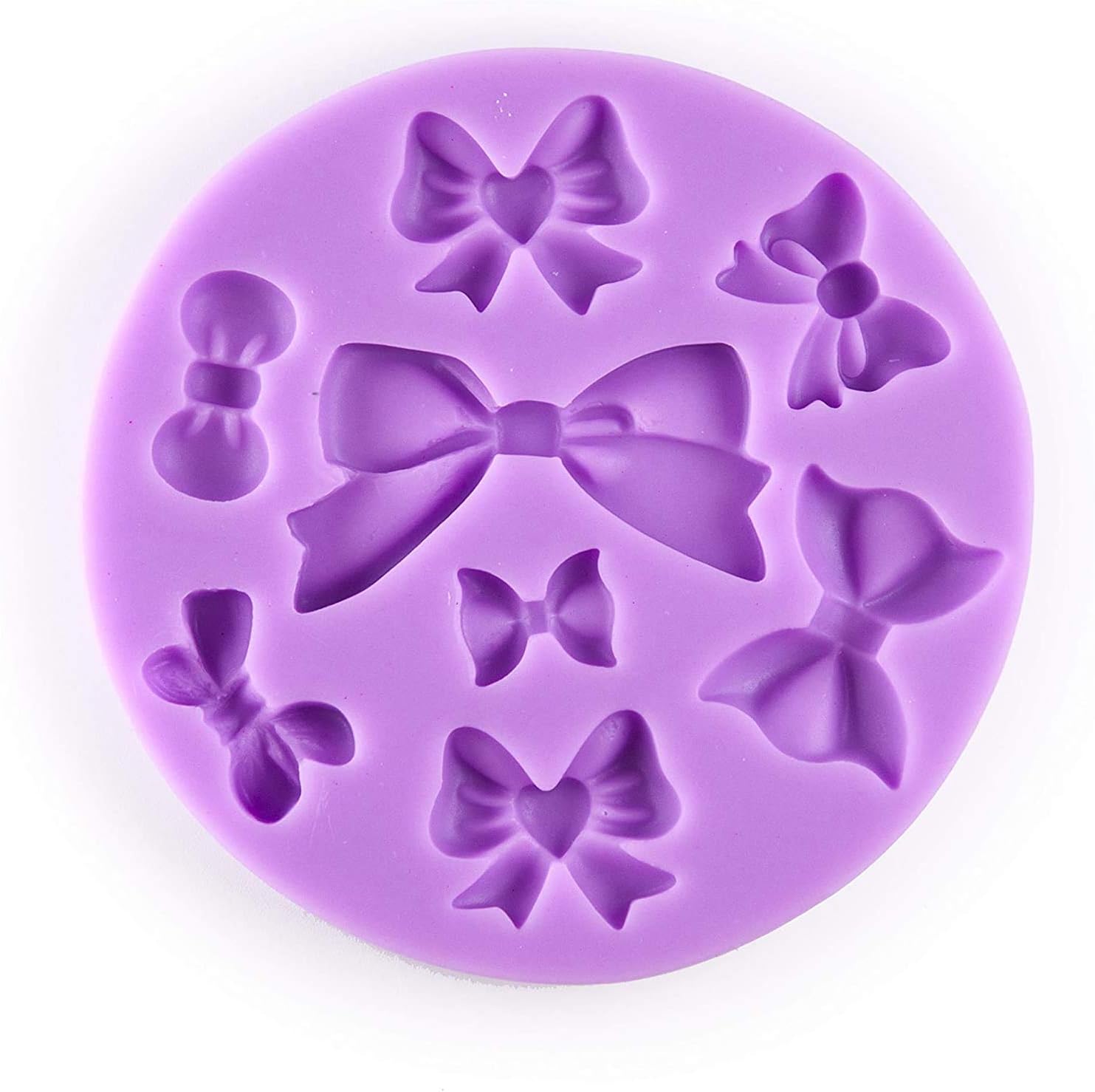 RKPM HOMES Makeup Design Fondant Cake Molds 3D Silicone Soap Chocolate Candy Decorative Baking Bakeware Mould. (Bow Shape)