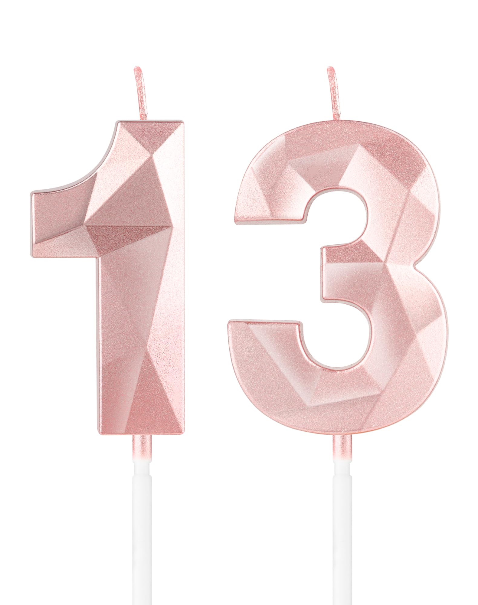 Royal Blue 13th Birthday Candles, 3D Number 13 Candle for Cake, Boy Girl 13th Birthday Decorations,Sapphire Candle Topper Blue Cake Decorations for Birthday Party Wedding Anniversary Supplies — view 313