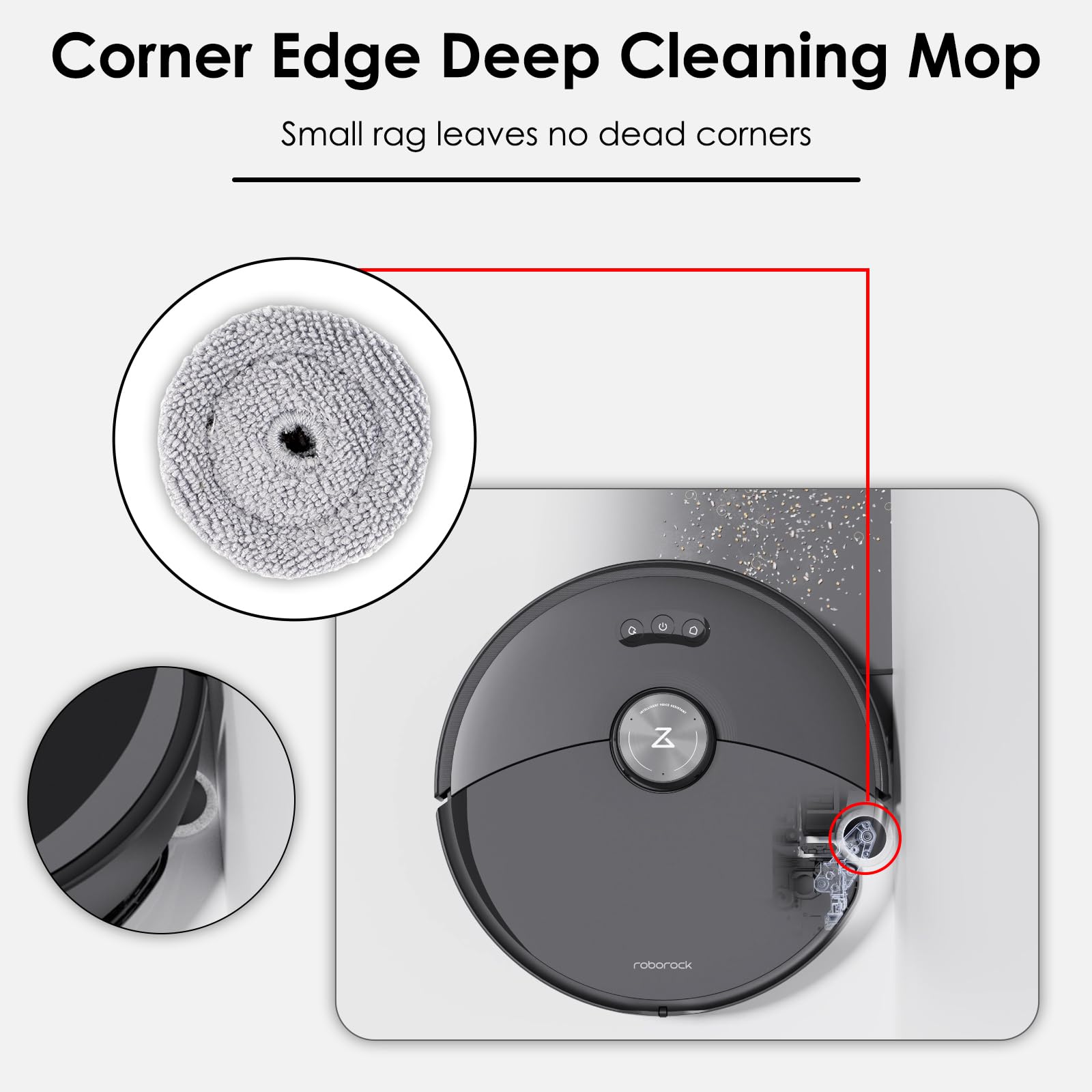 (10 piezas) Almohadillas para fregona para Roborock S8 MaxV Ultra, aspiradora robot S8 Max Ultra, almohadilla para fregona VibraRise con módulos de vibración sónica dual, almohadilla para fregona Edge